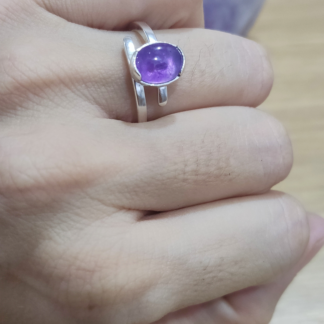 Anillo Amatista plata 925- 1