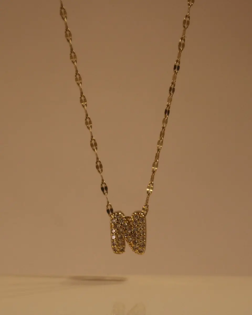 Initial Bubble Necklace  1