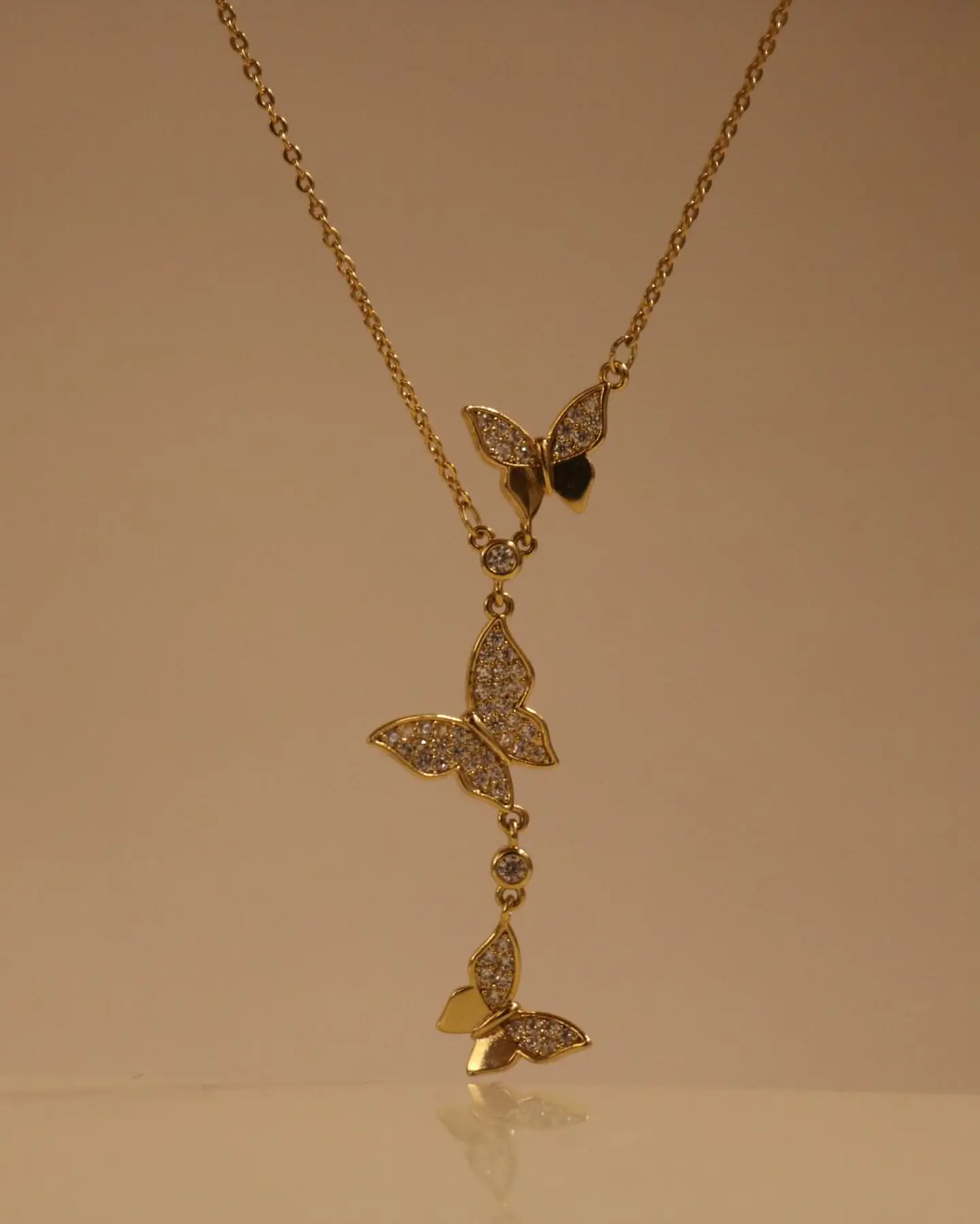 Triple Butterfly Necklace 1
