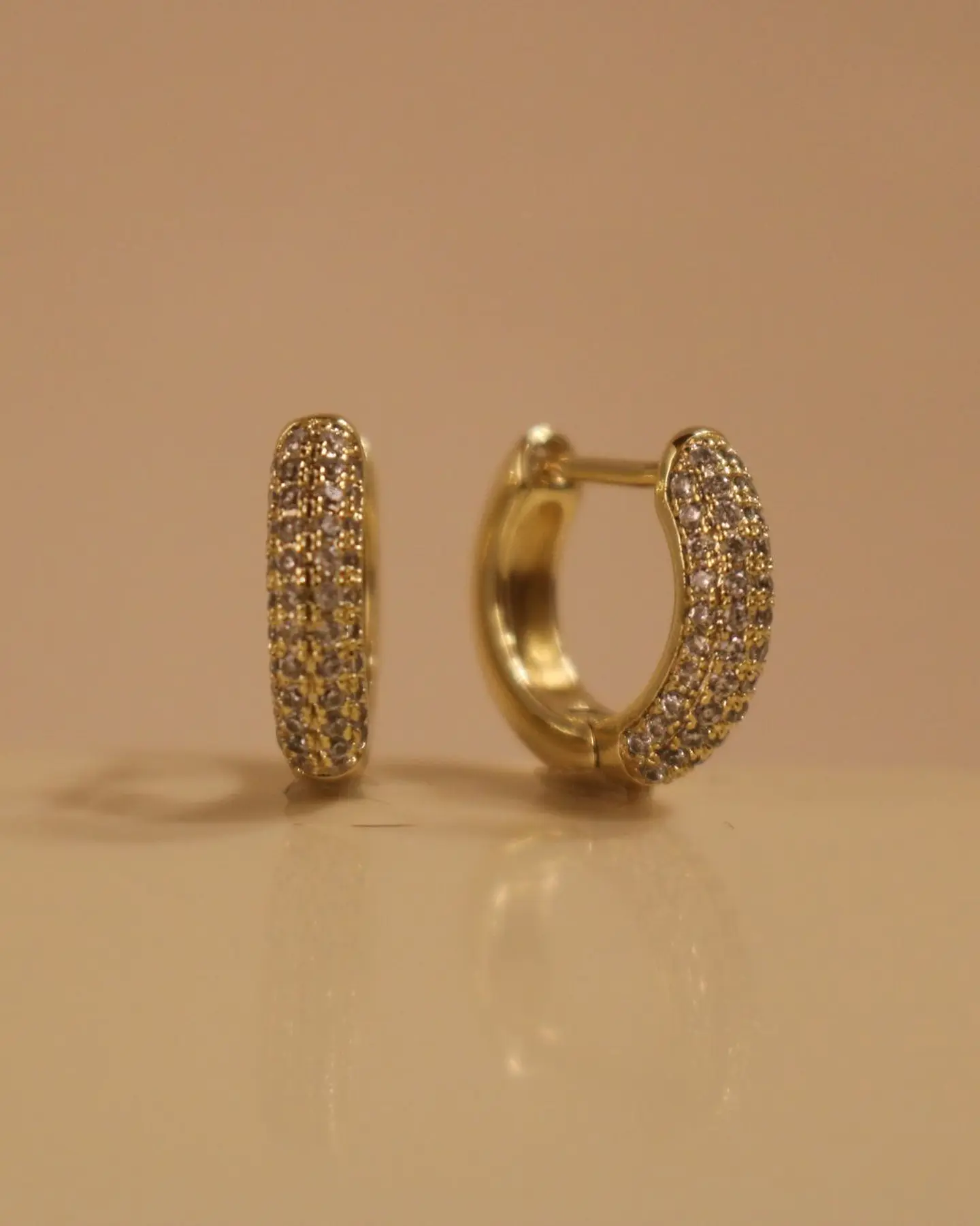 Baby Pave Hoops  1
