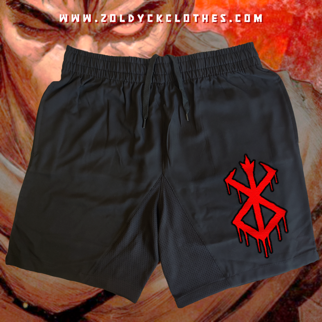 🩳 Short deportivo (sport short) Marca sacrificio Berserk