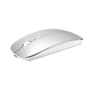Mouse inalámbrico recargable para Macbook iPad Plateado