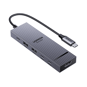 Adaptador multipuerto UGREEN USB C Hub 5 en 1 Revodok 105 4K HDMI, 100 W de potencia