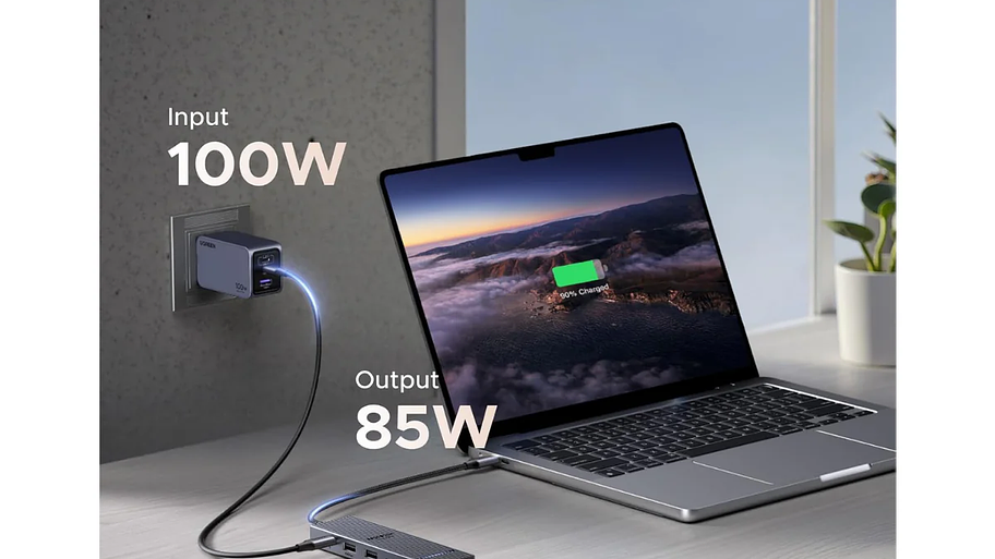 Adaptador multipuerto UGREEN USB C Hub 5 en 1 Revodok 105 4K HDMI, 100 W de potencia 4