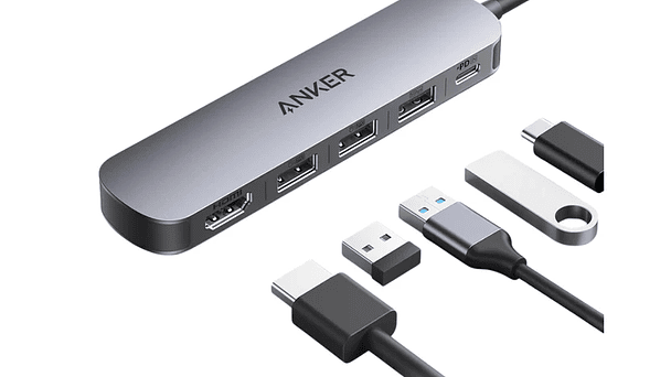 Hub USB-C (5 en 1) 4K a 30 Hz para Macbook iPad 2