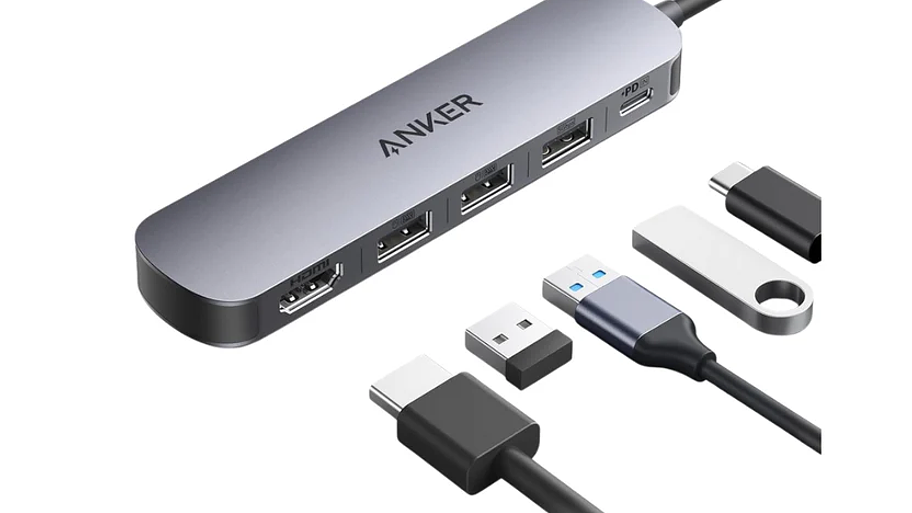 Hub USB-C (5 en 1) 4K a 30 Hz para Macbook iPad 2