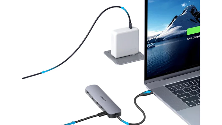 Hub USB-C (5 en 1) 4K a 30 Hz para Macbook iPad 4