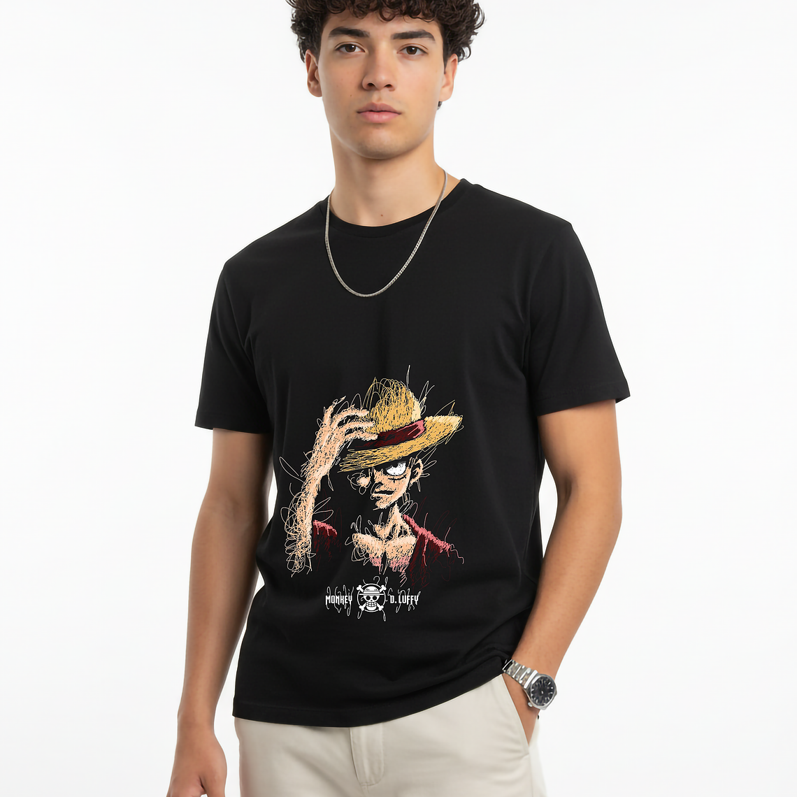 POLERA ZOMFITT ONE PICE LUFFY SOBRERO DE PAJA 1