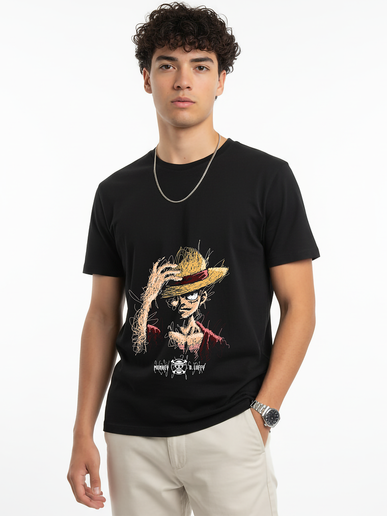 POLERA ZOMFITT ONE PICE LUFFY SOBRERO DE PAJA 1