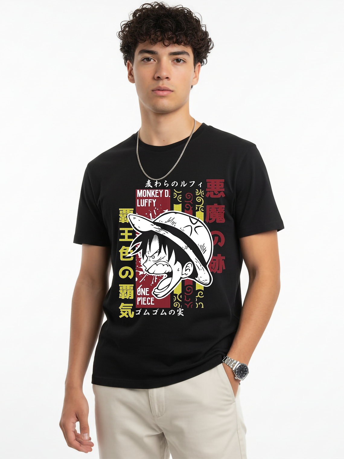 POLERA ZOMFITT ONE PICE LUFFY SOMBRERO DE PAJA 2 2