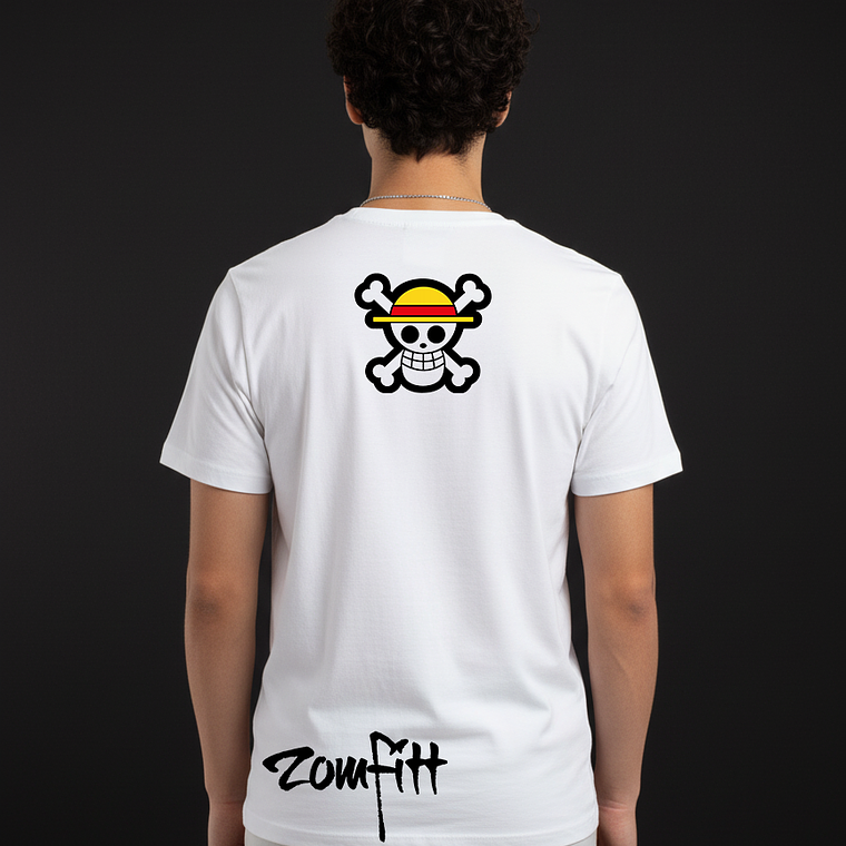 POLERA ZOMFITT ONE PICE LUFFY SOMBRERO DE PAJA 2 6