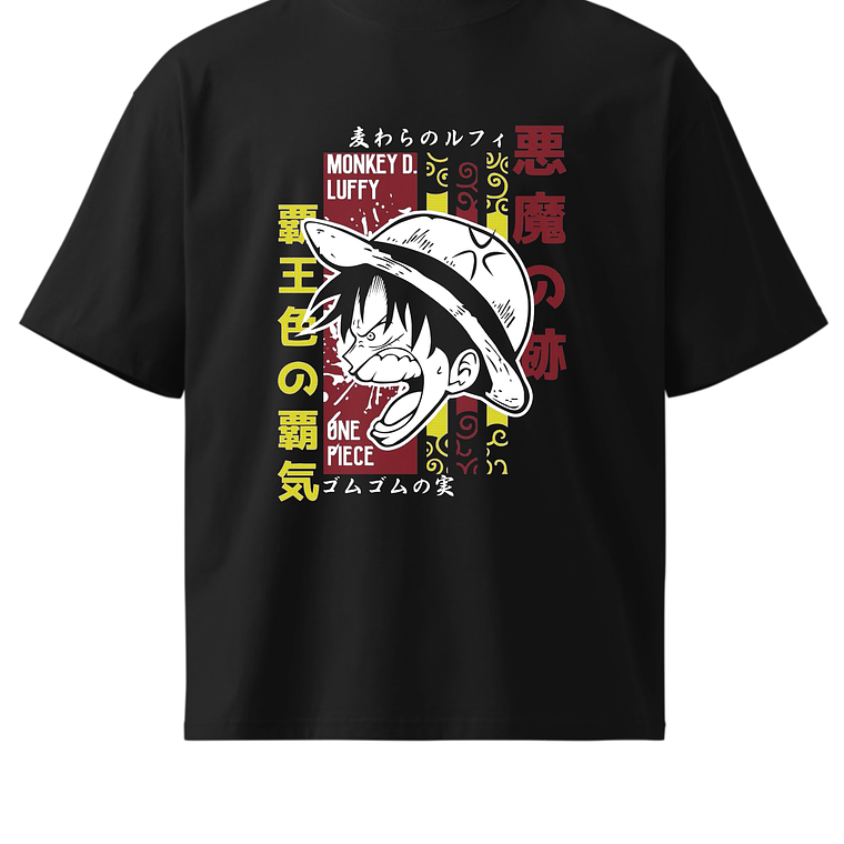 POLERA ZOMFITT ONE PICE LUFFY SOMBRERO DE PAJA 2 8