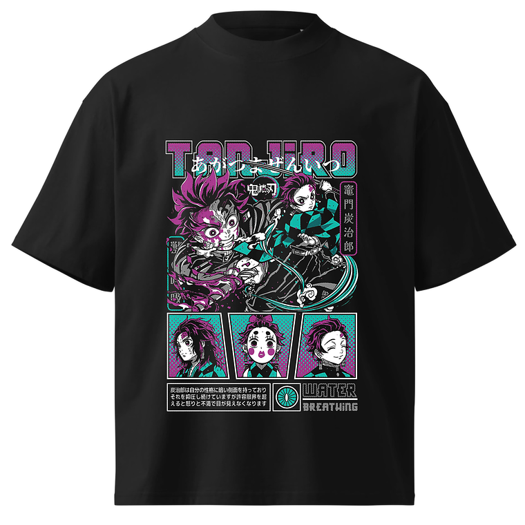 POLERA ZOMFITT DEMON SLAYER  TANJIRO 1