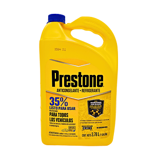 Coolant Prestone mezcla precisa 35% 3.78L