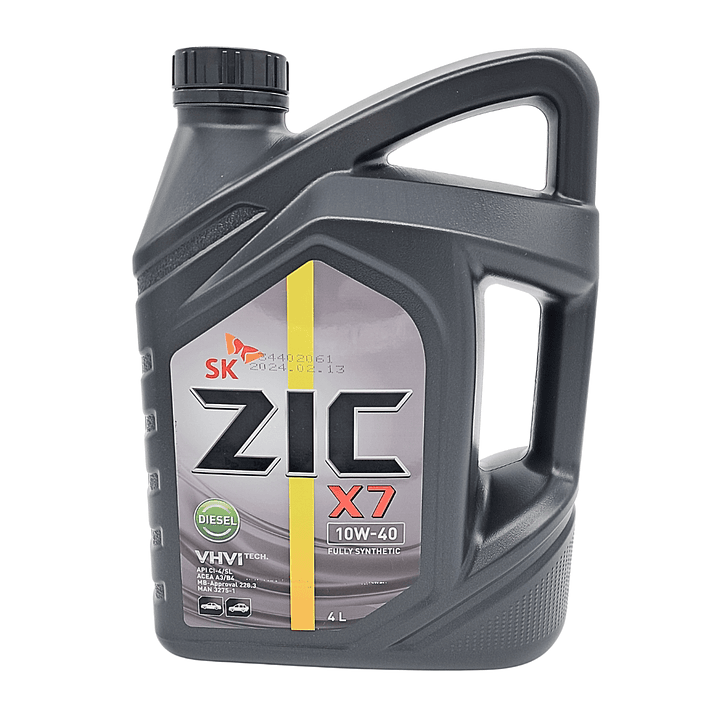 Aceite Zic X7 10w40 4L Full sintético ( DIESEL ) 2