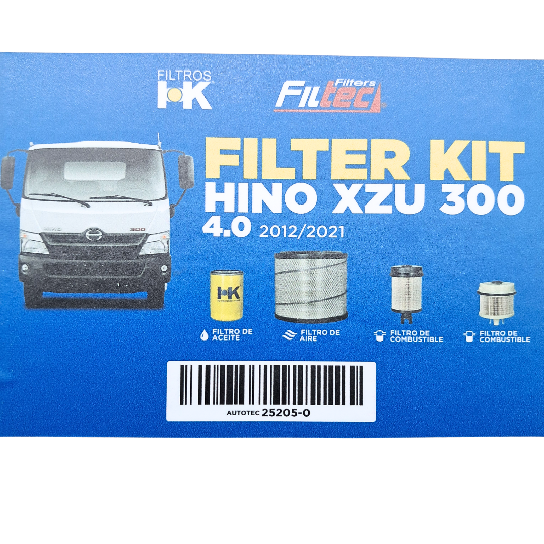 Kit de Filtros Hino Xzu 300 4.0 6