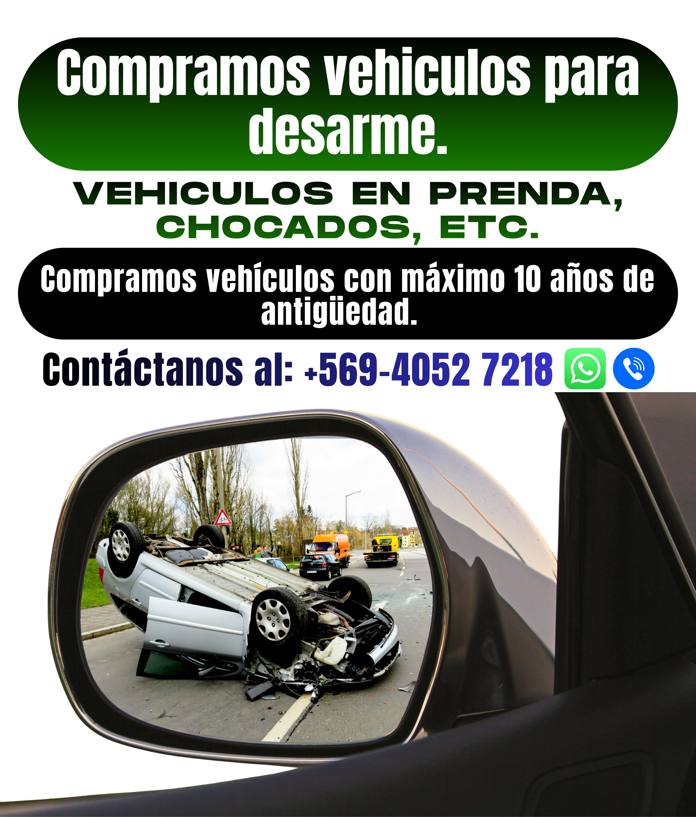 Compramos Vehículos para desarme 