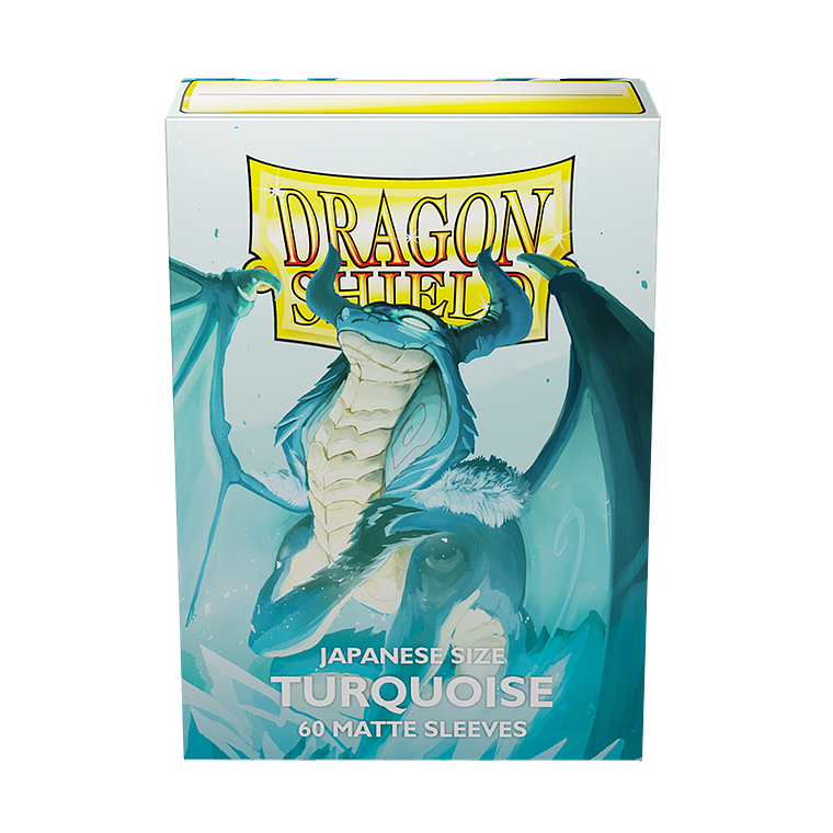 DRAGON SHIELD - SLEEVES JAPANESE SIZE MATTE (60) - Color: Turquoise 1