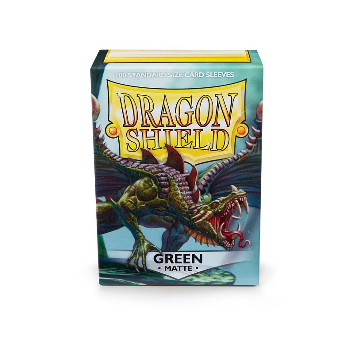 DRAGON SHIELD - SLEEVES STANDARD SIZE MATTE (100) - Color: Green 1