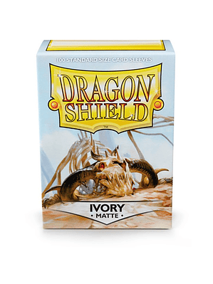 DRAGON SHIELD - SLEEVES STANDARD SIZE MATTE (100) (Color: Ivory)