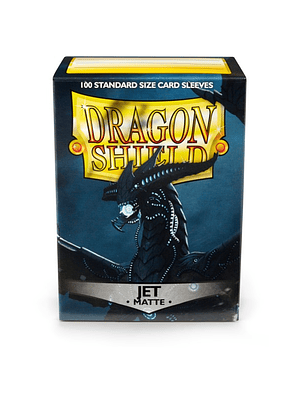 DRAGON SHIELD - SLEEVES STANDARD SIZE MATTE (100) - Color: Jet