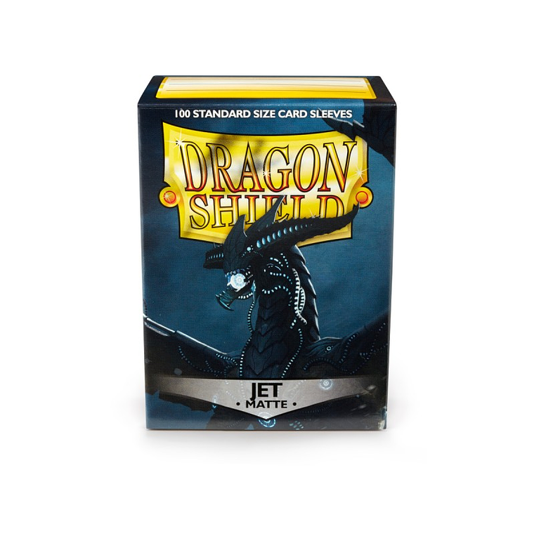 DRAGON SHIELD - SLEEVES STANDARD SIZE MATTE (100) - Color: Jet 1