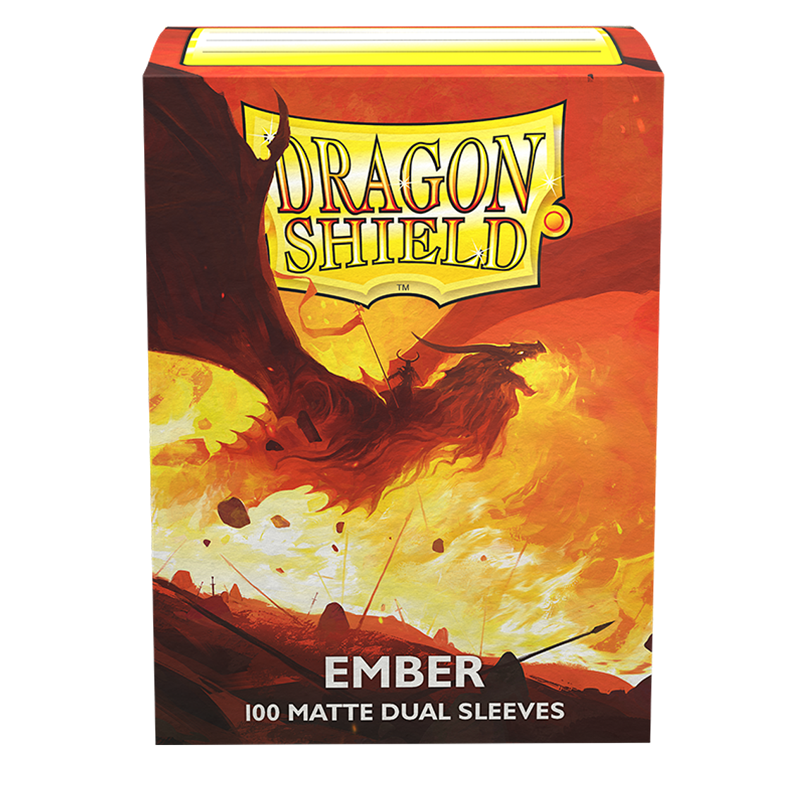 DRAGON SHIELD - SLEEVES STANDARD SIZE MATTE DUAL (100) - Color: Ember 1