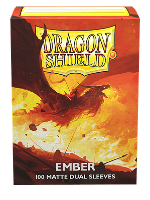 DRAGON SHIELD - SLEEVES STANDARD SIZE MATTE DUAL (100) - Color: Ember