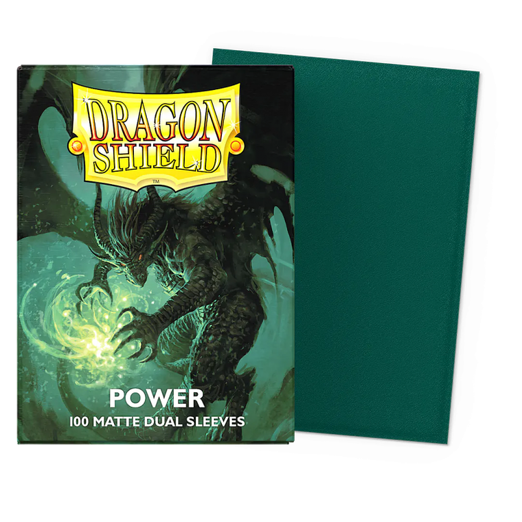 DRAGON SHIELD - SLEEVES STANDARD SIZE MATTE DUAL (100) - Color: Power 1