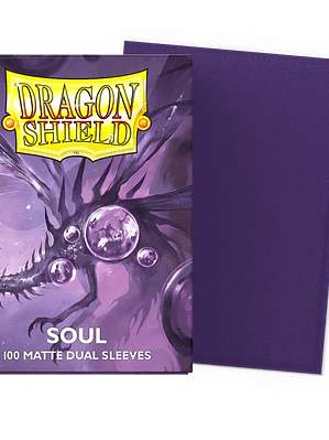 DRAGON SHIELD - SLEEVES STANDARD SIZE MATTE DUAL (100) - Color: Soul