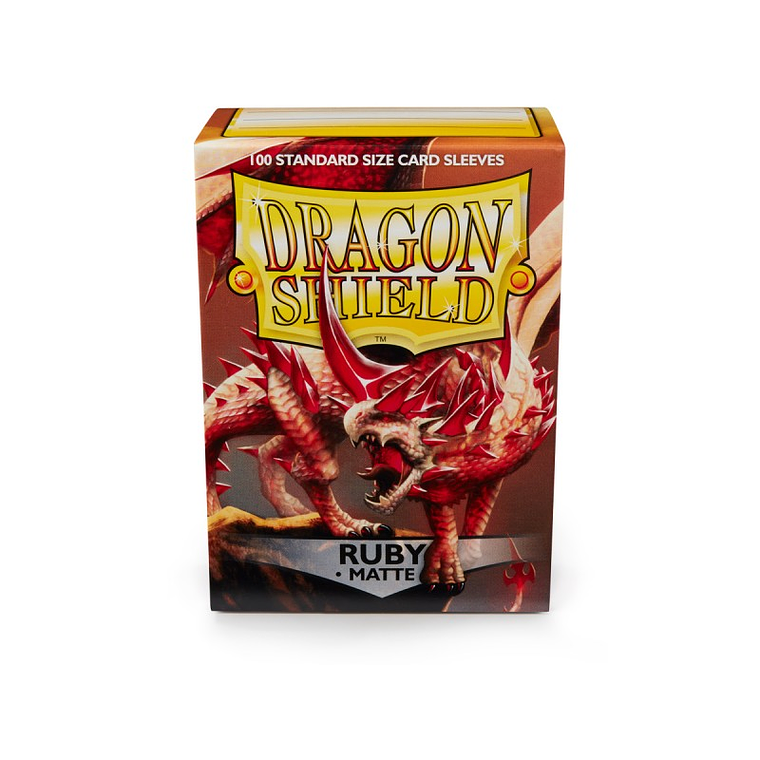 DRAGON SHIELD – SLEEVES STANDART SIZE MATTE (100) – Color: Ruby 1