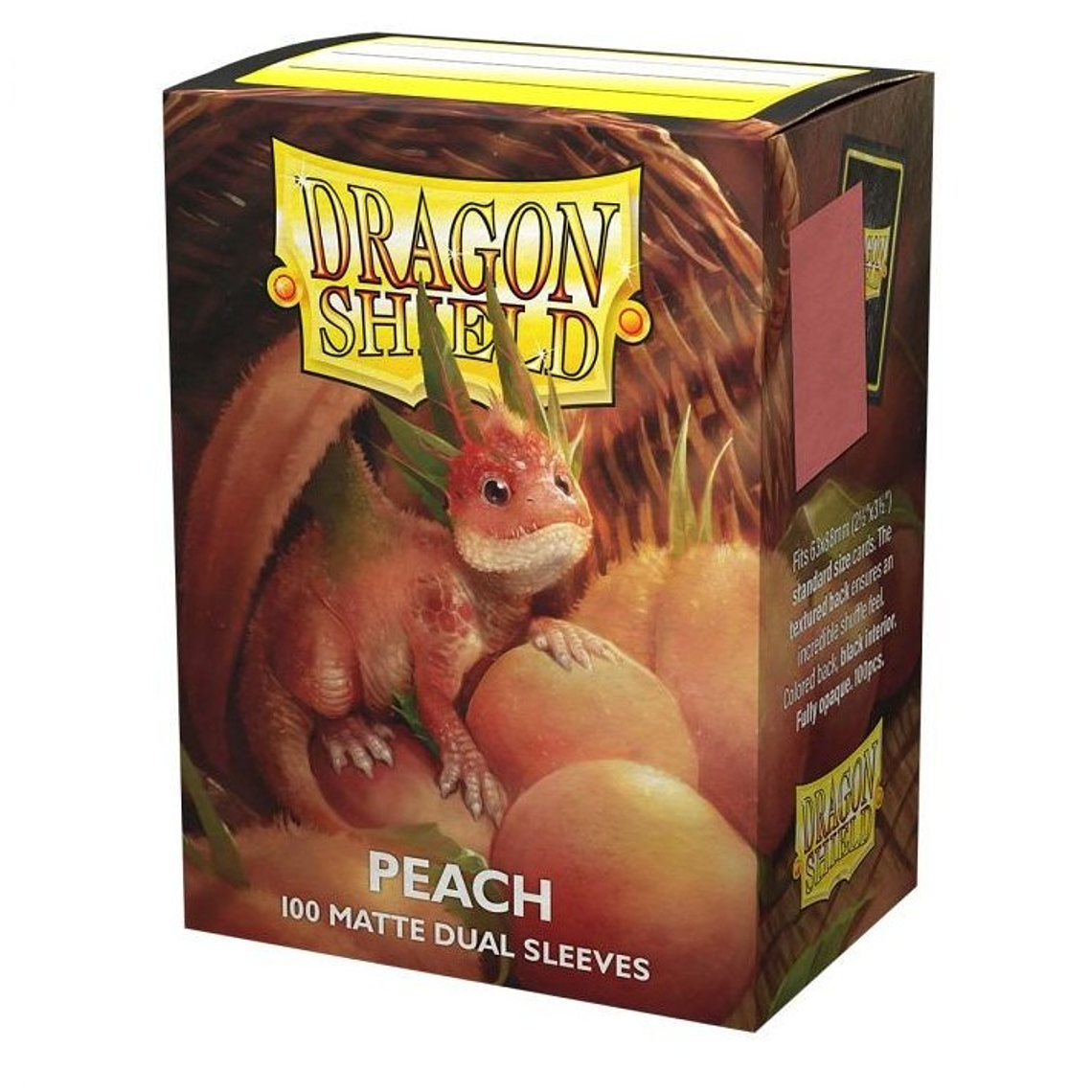 DRAGON SHIELD - SLEEVES STANDARD SIZE MATTE DUAL (100) - Color: Peach 1