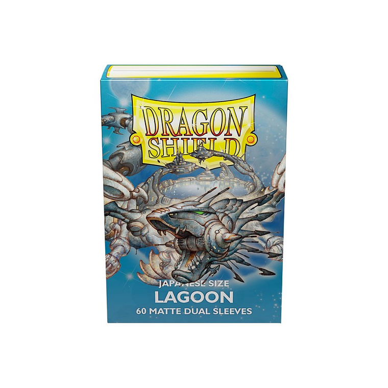 DRAGON SHIELD - SLEEVES JAPANESE SIZE MATTE (60) DUAL - Color: Glacier 1