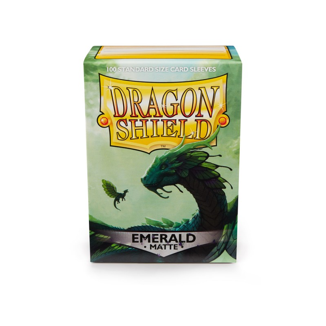 DRAGON SHIELD - SLEEVES STANDARD SIZE MATTE (100) - Color: Emerald 1