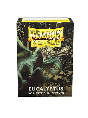 DRAGON SHIELD - SLEEVES STANDARD SIZE MATTE DUAL (100) - Color: Eucalyptus