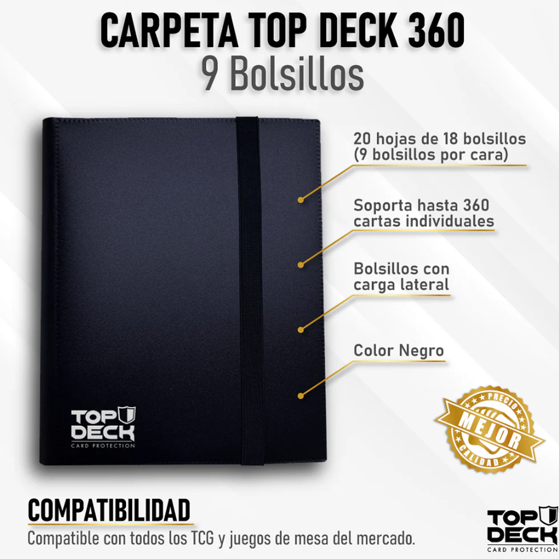 Carpeta Esencial | TOPDECK 360 color Negro 1