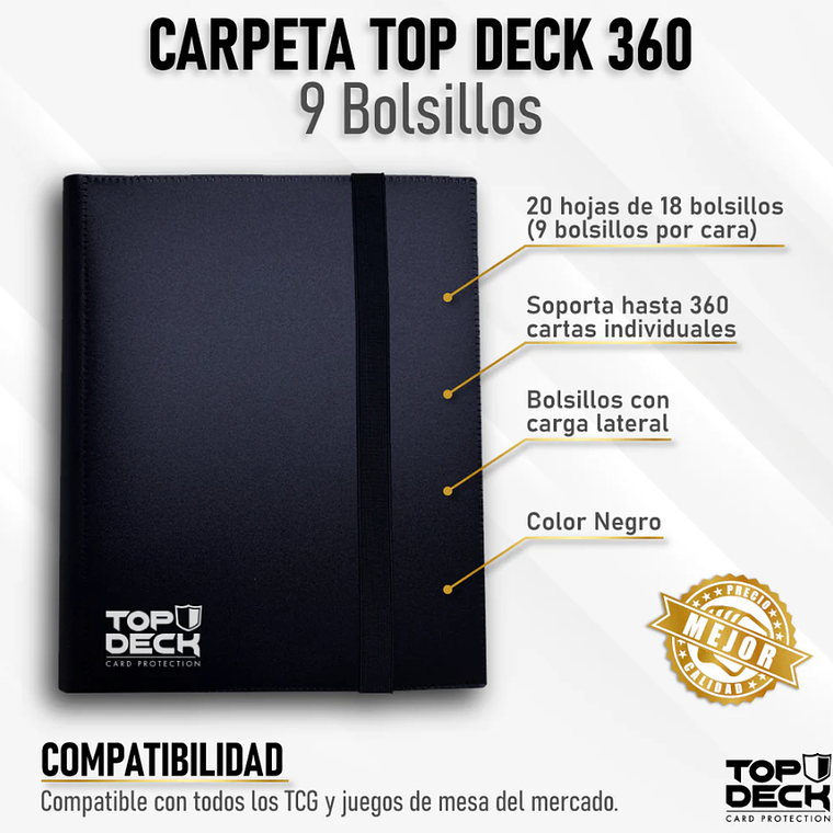 Carpeta Esencial | TOPDECK 360 color Negro 1