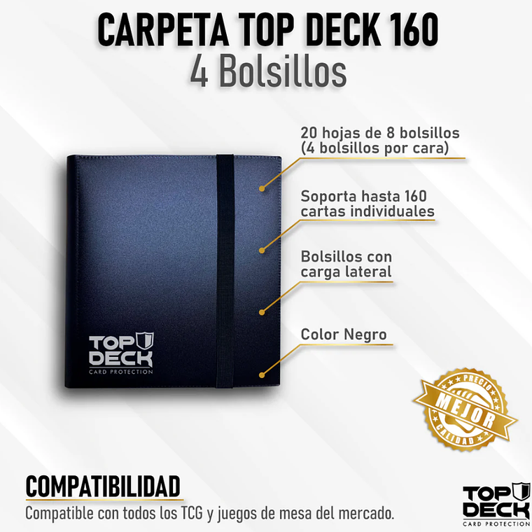 Carpeta Esencial | TOPDECK 160 color Negro 1