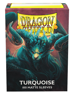DRAGON SHIELD – SLEEVES STANDART SIZE MATTE (100) – Color: Turquoise
