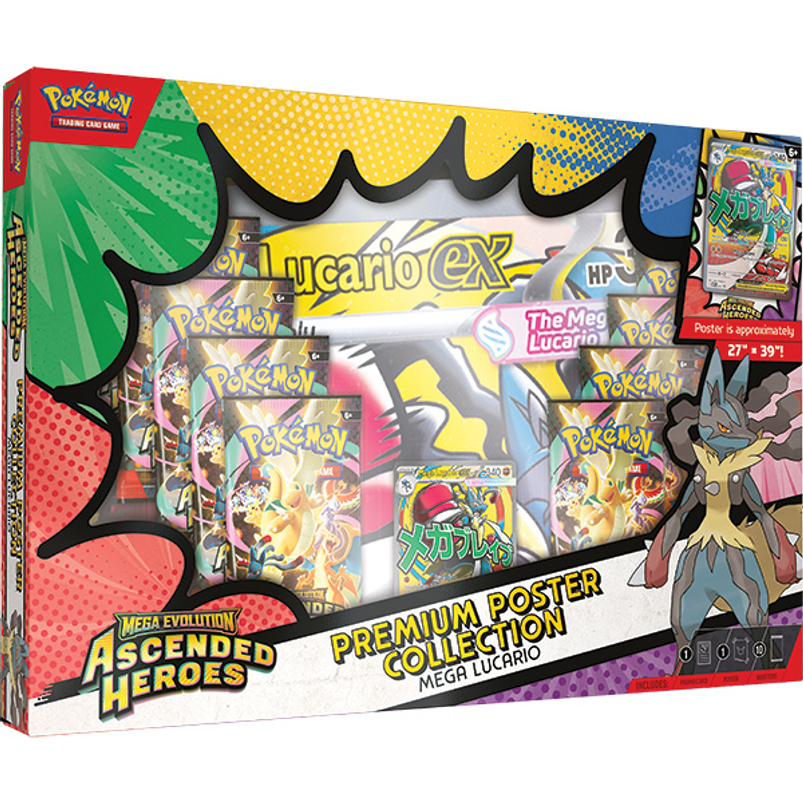 [Preventa] Ascended Heroes - Premium Poster Collection (Lucario) - Inglés 1