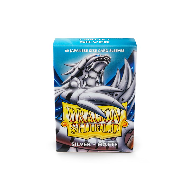 DRAGON SHIELD - SLEEVES JAPANESE SIZE MATTE (60) - Color: Silver 1