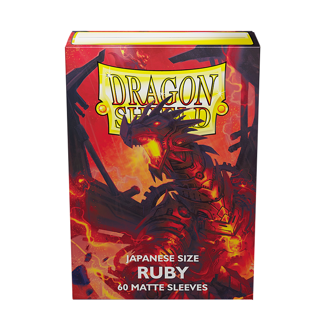 DRAGON SHIELD - SLEEVES JAPANESE SIZE MATTE (60) - Color: Ruby 1