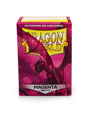DRAGON SHIELD - SLEEVES STANDARD SIZE MATTE (100) - Color: Magenta