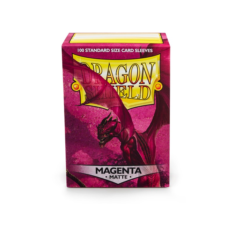 DRAGON SHIELD - SLEEVES STANDARD SIZE MATTE (100) - Color: Magenta 1