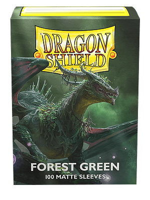 DRAGON SHIELD - SLEEVES STANDARD SIZE MATTE (100) - Color: Forest Green