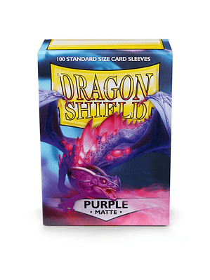 DRAGON SHIELD – SLEEVES STANDART SIZE MATTE (100) – Color: Purple