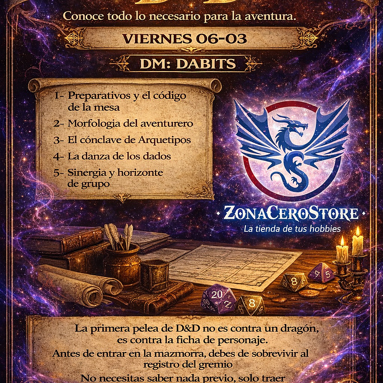 Aprende a Jugar DnD - Viernes 06 de Marzo 1