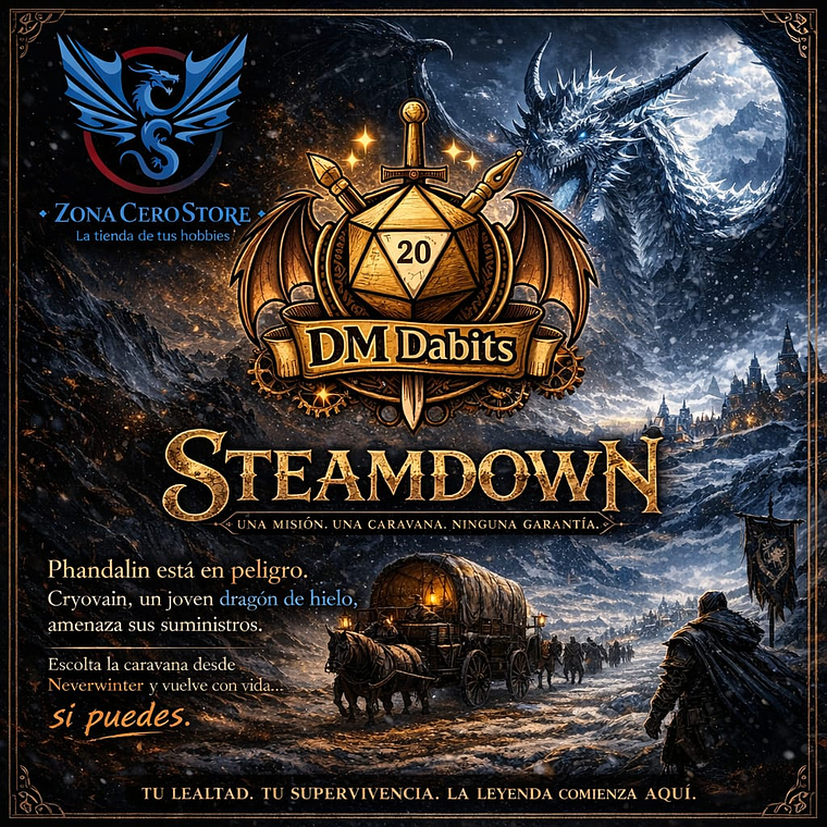 Sesión Dungeons & Dragons, Sábado 11 de abril STEAMDOWN 1