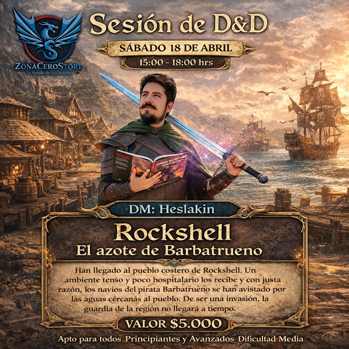 Sesión DnD Zona Cero Store - Rockshell: El Azote de Barbatrueno 1