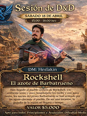 Sesión DnD Zona Cero Store - Rockshell: El Azote de Barbatrueno
